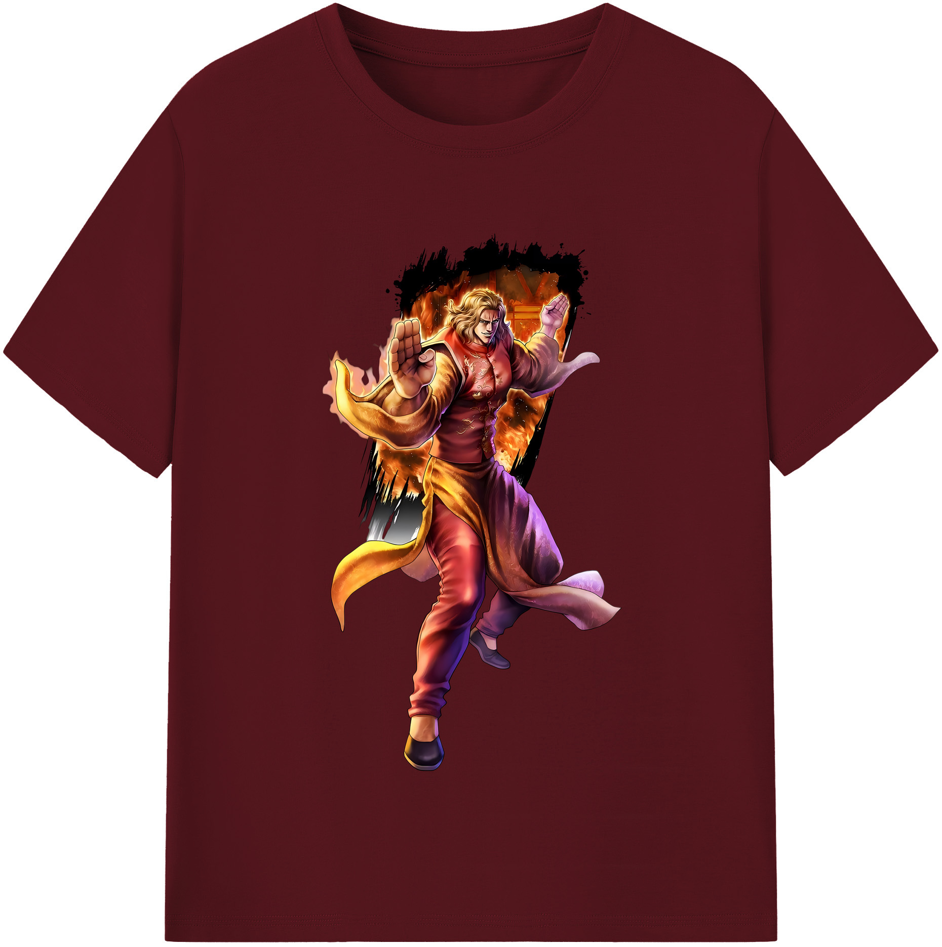 （画像用） 北斗の拳 Fist of the North Star 綿100％半袖Tシャツ（フロントプリント）